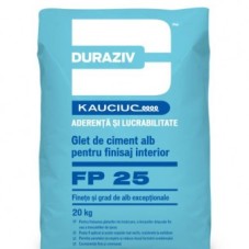 DURAZIV FP 25 Glet De Finisare Pe Bază De Ciment Alb