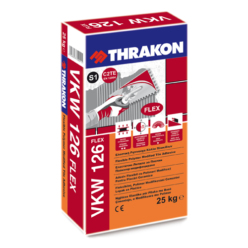 THRAKON VKW 126 Adeziv Flexibil Pentru Placări Ceramice și Din Piatră Naturală