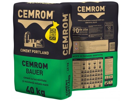 Ciment Cemrom Bauer CEM II/B-LL 32,5R 40 Kg