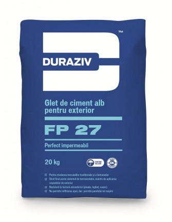 DURAZIV FP 27 Glet De Ciment Alb Pentru Exterior